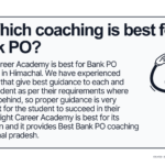 Best Bank PO coaching in himachal pradesh